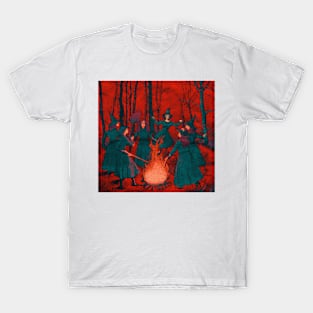 Coven of Witches around the Fire T-Shirt